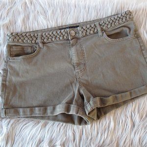 Tinsel Olive Green Shorts 31